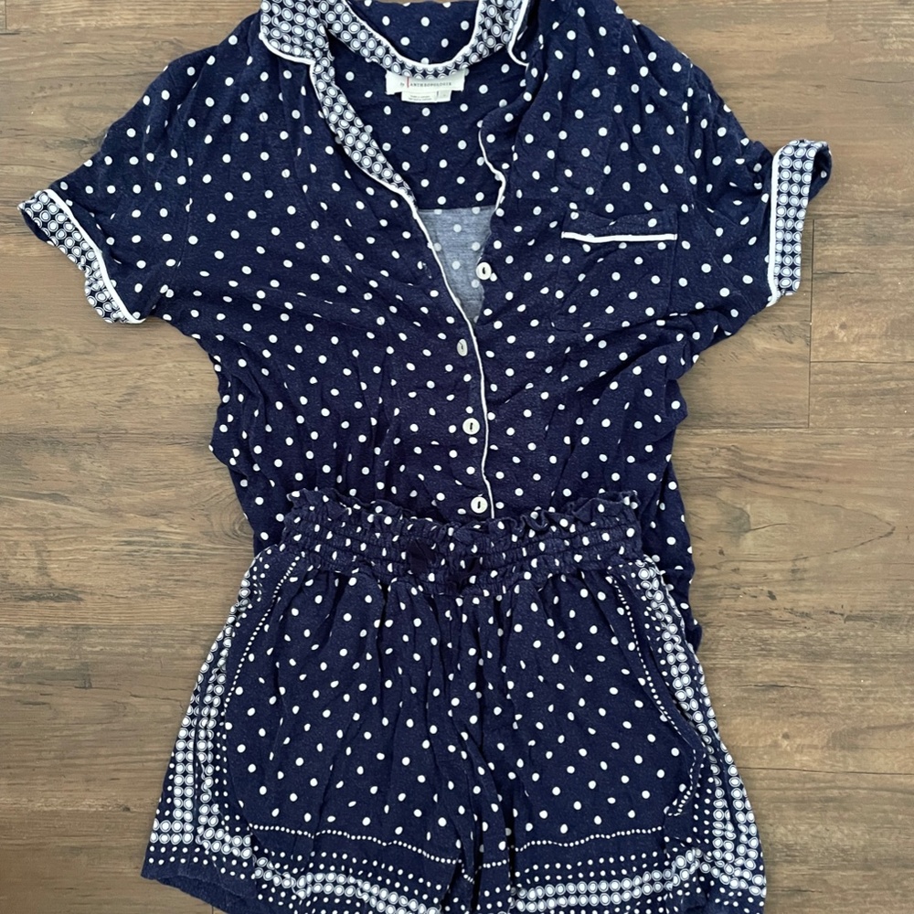 Anthropologie matching sleep set